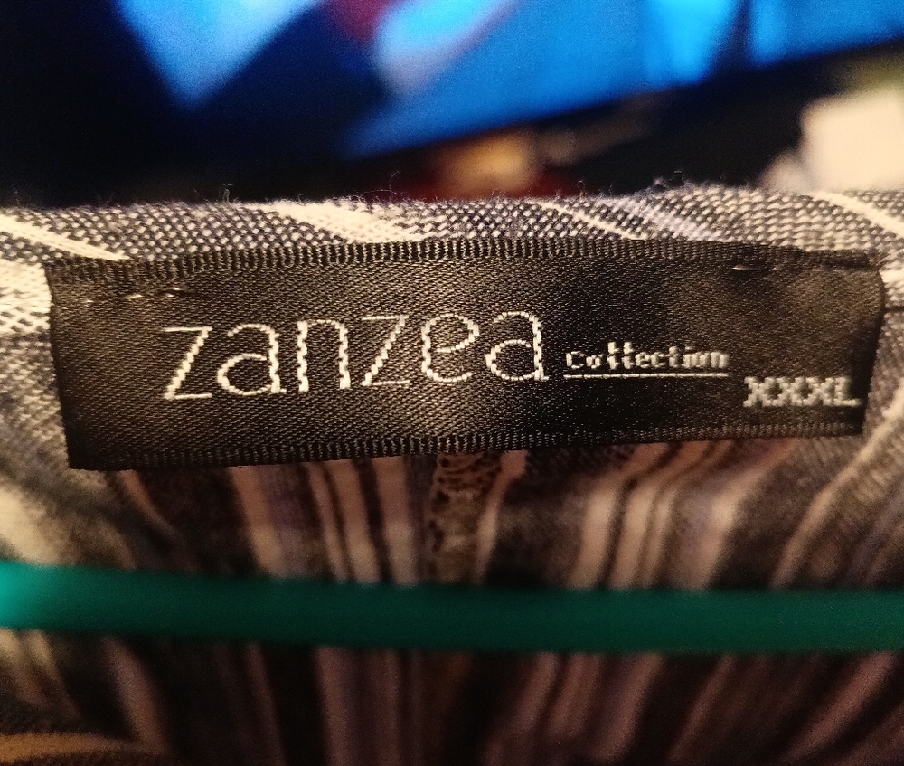 Zanzea Long Sleeve Dress - Black and White